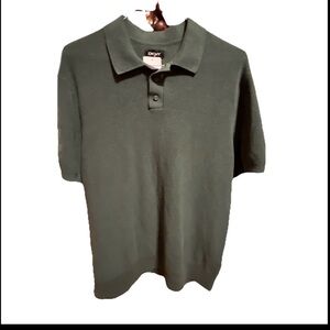 DKNY Men's Deep Green Polo Shirt